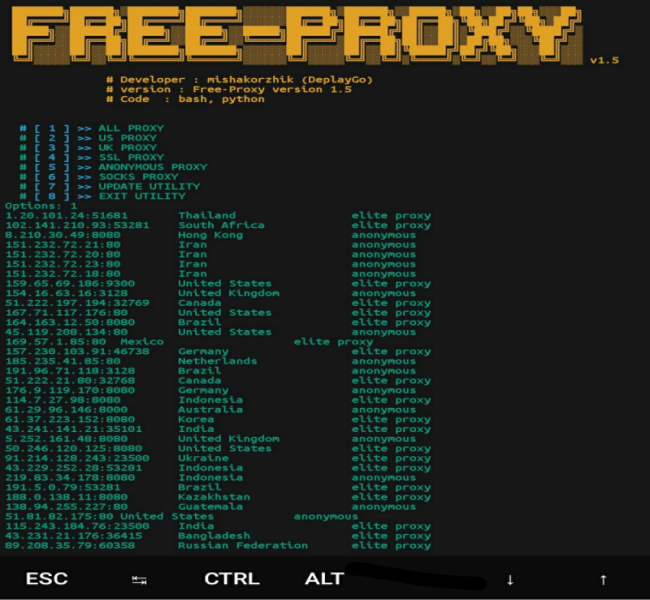 Giới thiệu về Free Proxy