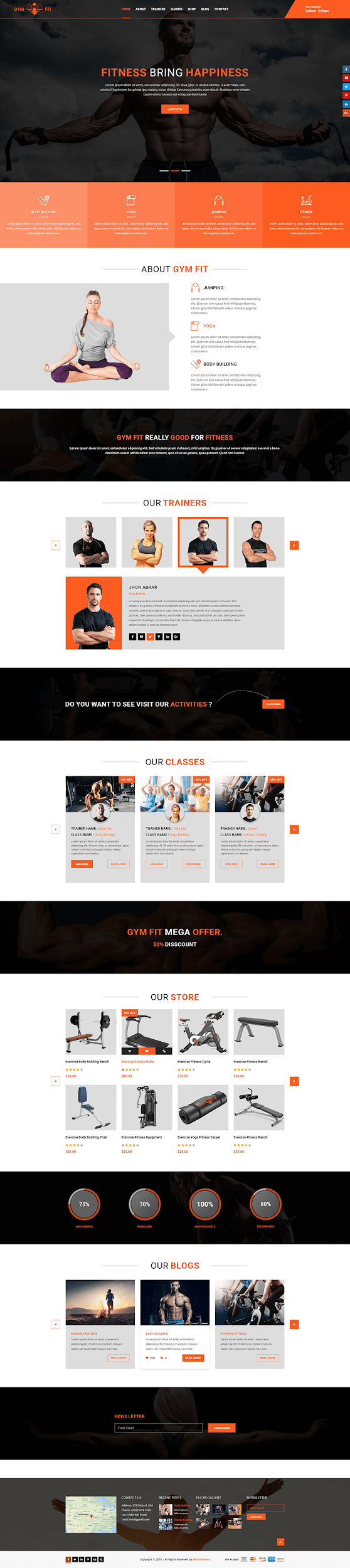 Thiết kế website phòng Gym, yoga | Độc quyền chuẩn SEO | Mona Media